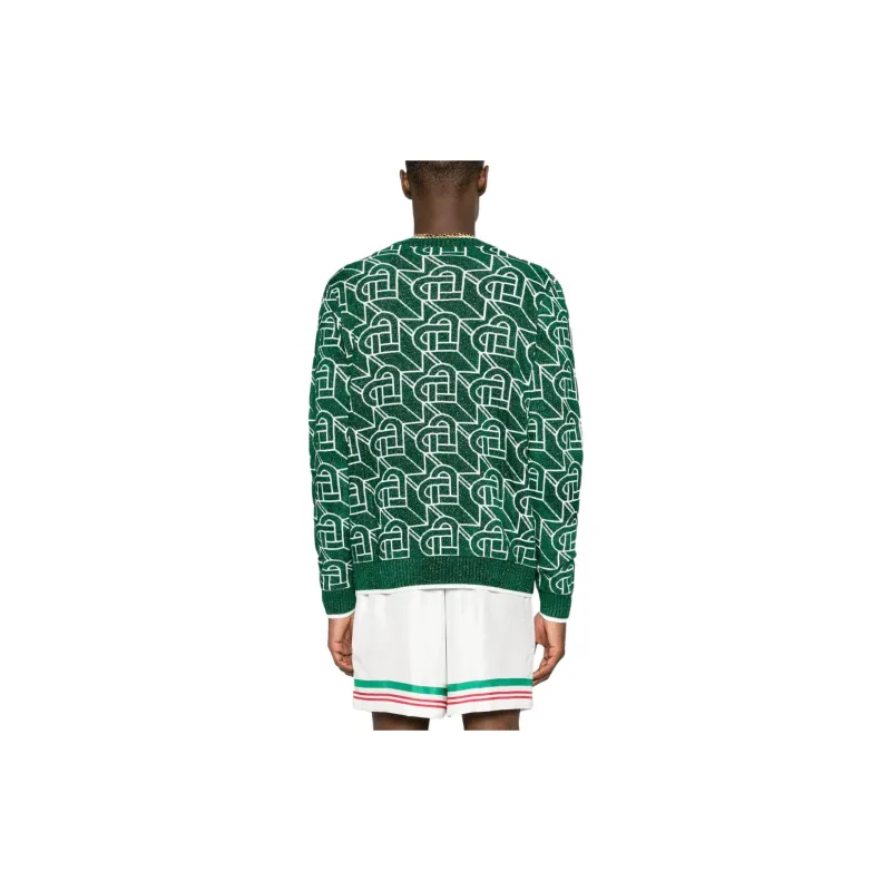 CASABLANCA Heart Monogram Cardigan-2