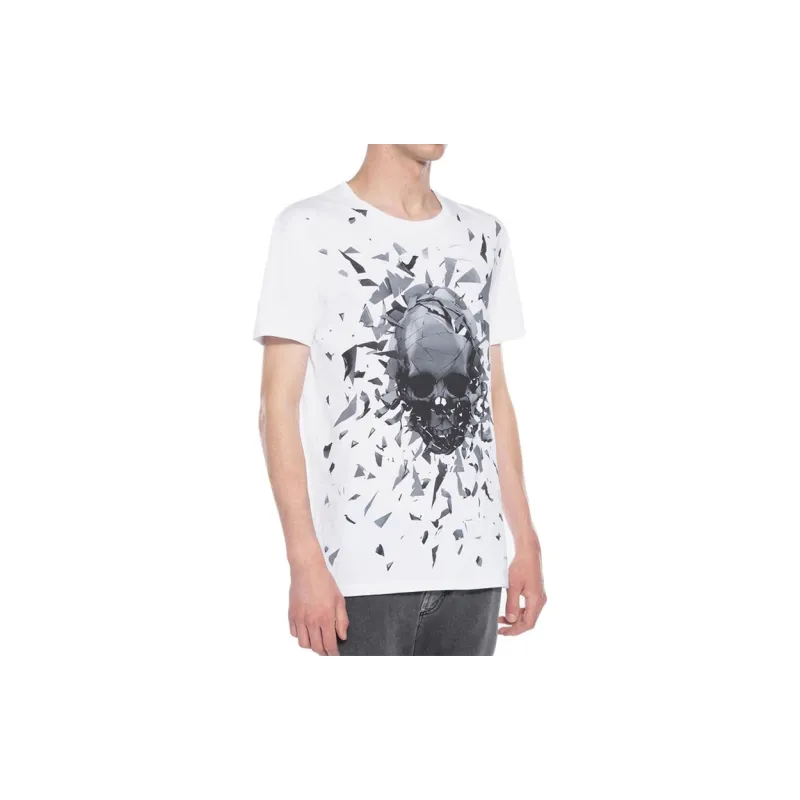 Alexander McQueen T Shirts Men White-2