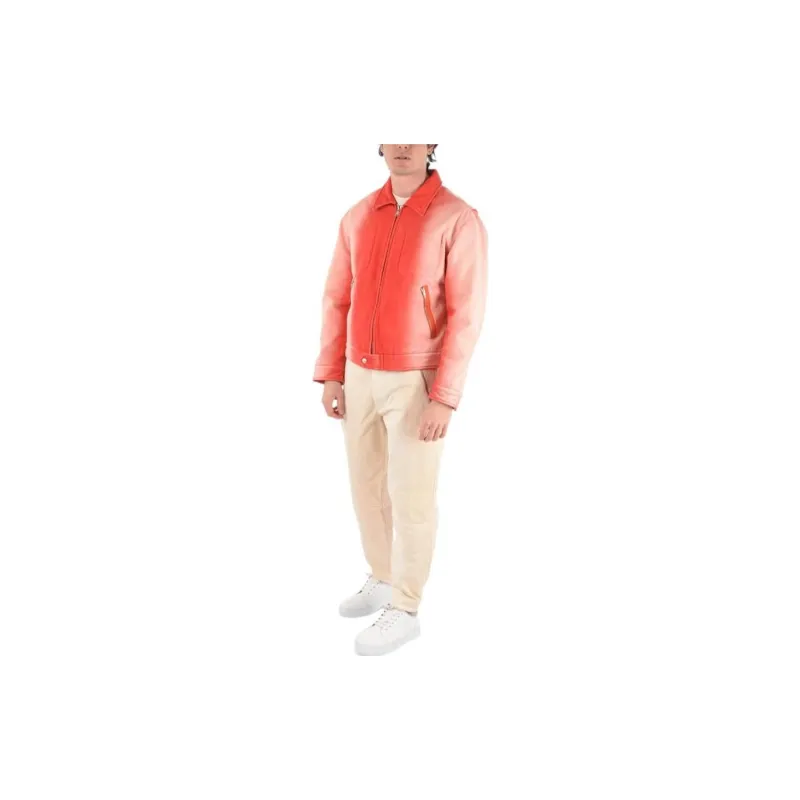 DIESEL Denim Jackets Men Pink-2