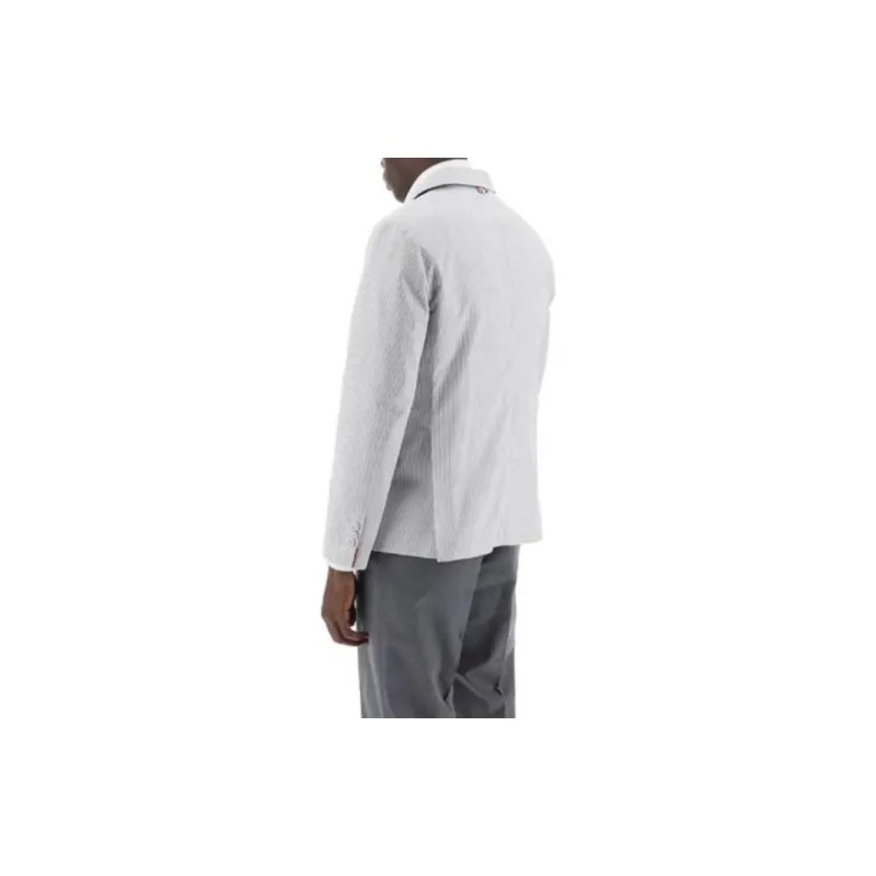THOM BROWNE· Jackets Coats Men's White Gray-1