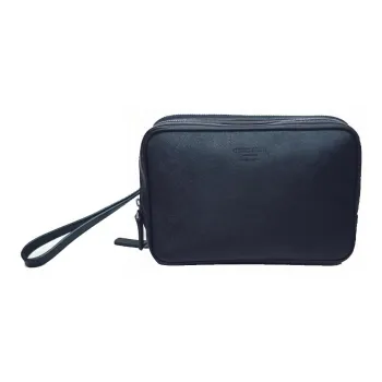 GIORGIO ARMANI Leather Clutch Men's Blue