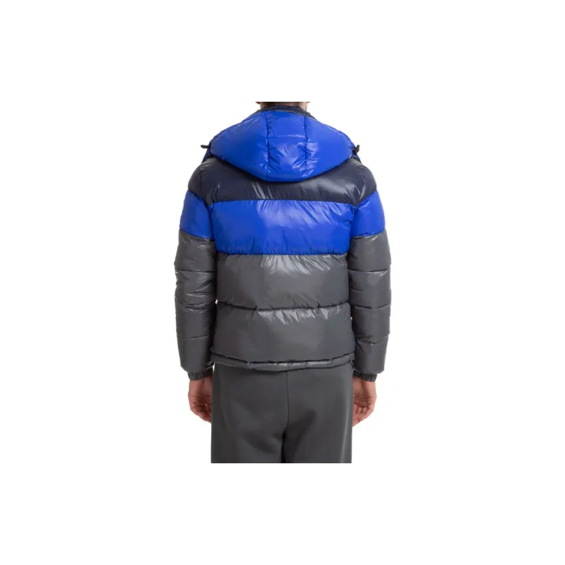 EMPORIO ARMANI EA7 Puffer Jacket Men's Gray & Blue-3