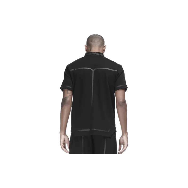 NORVINCY Breathable Stretch Embossed Outlined Polo Shirt Unisex-2