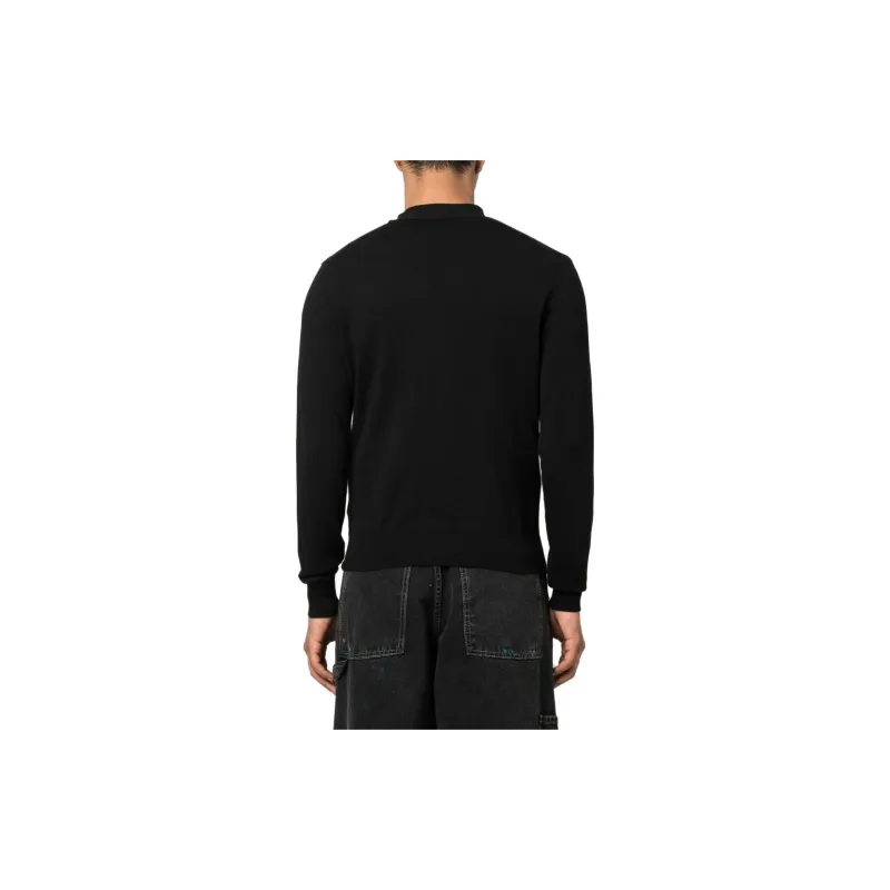 Vivienne Westwood Signature Orb Logo Embroidered V Neck Cardigan-2