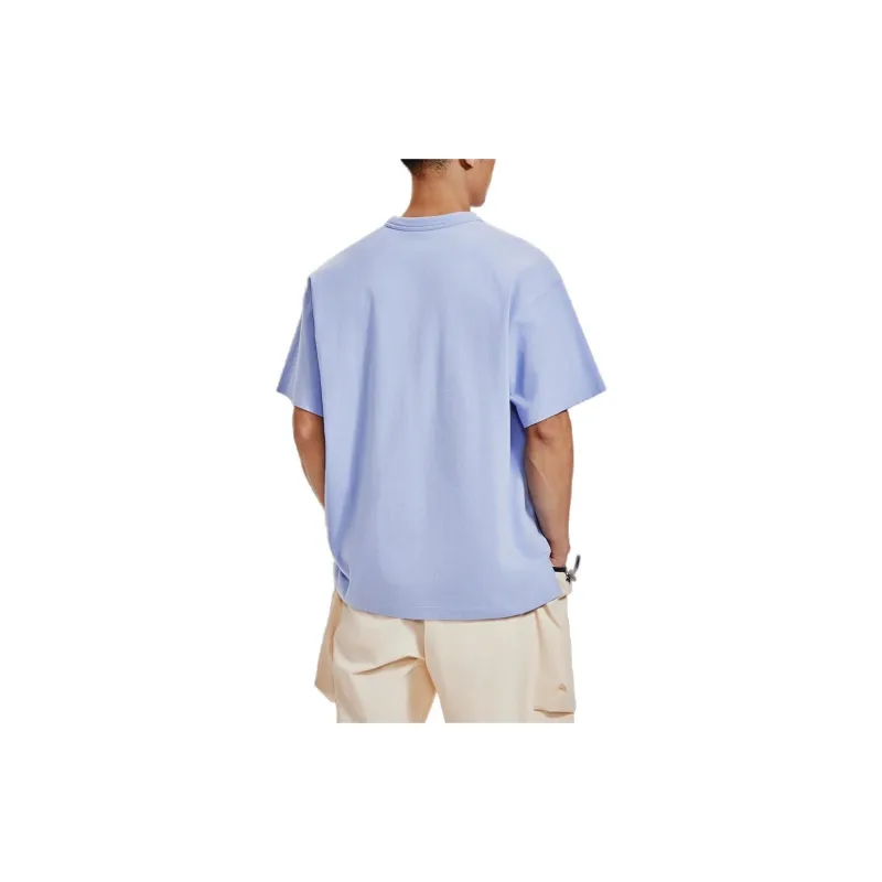 Under Armour Short Sleeved T Shirts Unisex Light Blue Purple-4