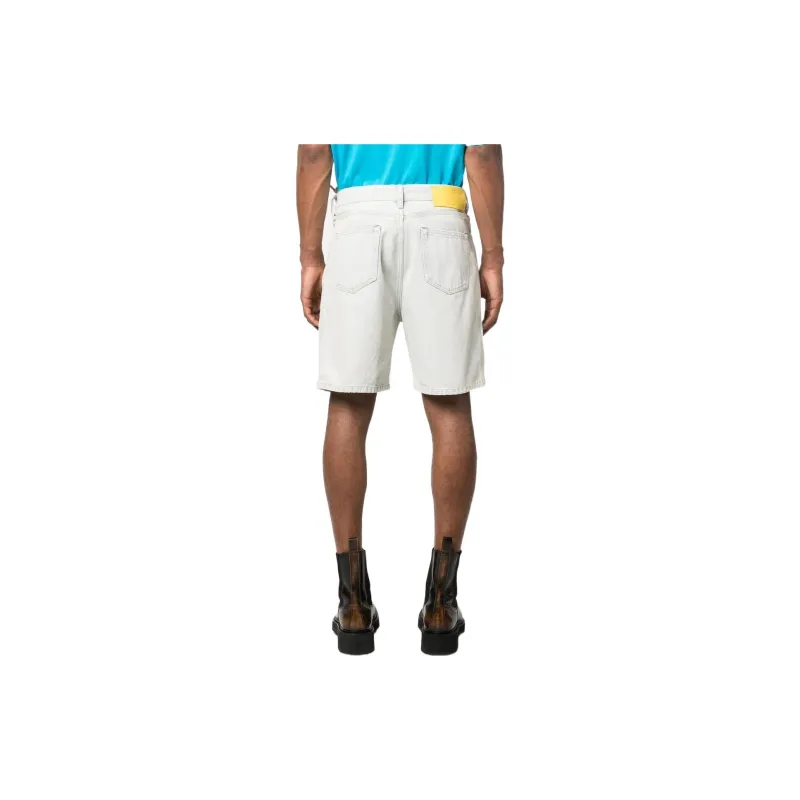 OFF WHITE Utility Embroidered Logo Denim Shorts-2