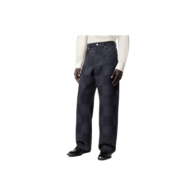 Lv Damier Jacquard Wool Pants-3