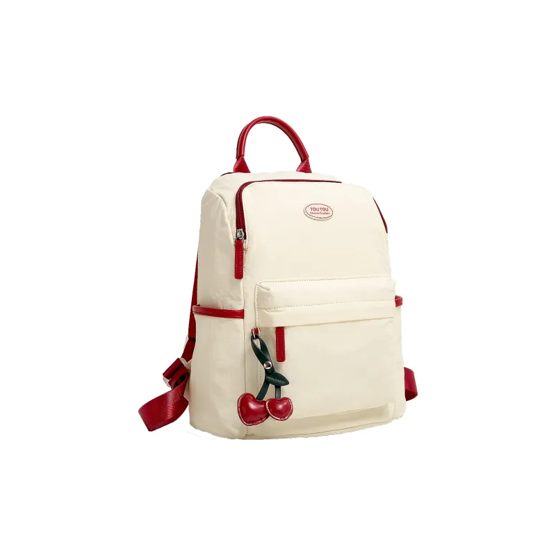TOUTOU Fabric Backpack Large Size Women's Multicolor-4