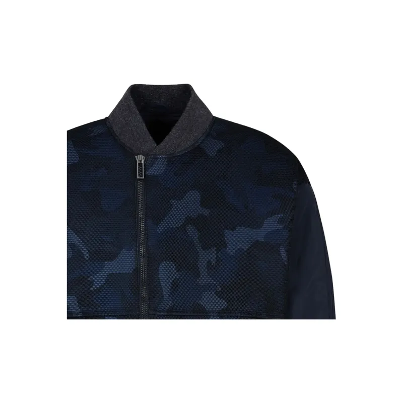 EMPORIO ARMANI Puffer Jacket Men's Marine Blue-1