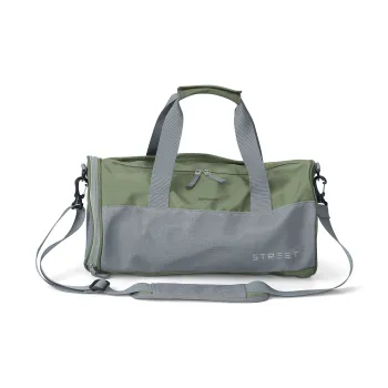 JEANSWEST Polyamide Gym Bag, Shoulder Bag, Crossbody Bag, Backpack Large Size Unisex Gray Green