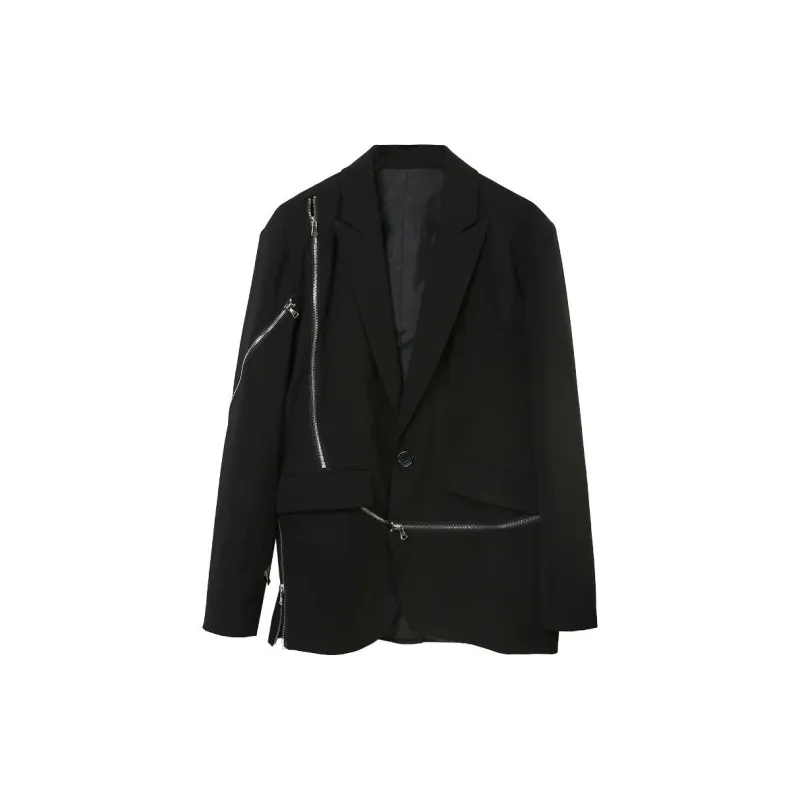 RAYSHOW Business Suit Men's Black-2