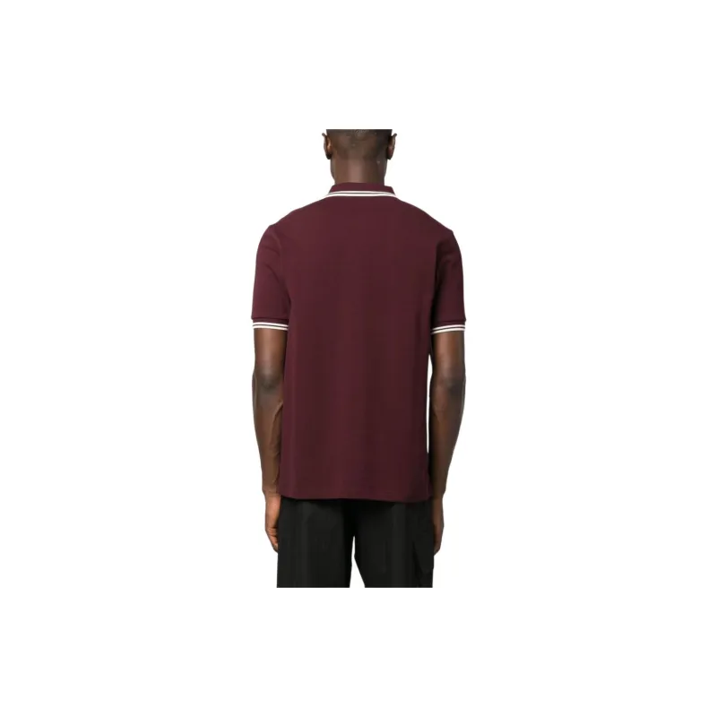 FRED PERRY Logo embroidered Cotton Polo Shirt-1