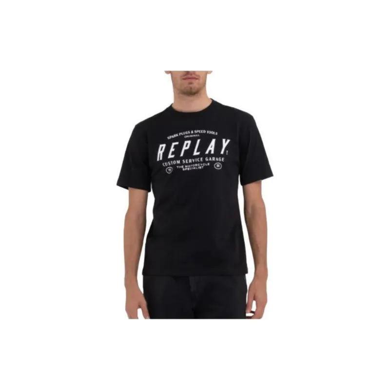 REPLAY T-Shirts Men Black-1