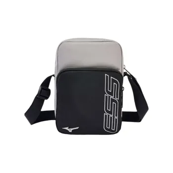 Mizuno ESSENTIAL Series High-Performance Fabric Shoulder Bag Crossbody Bag Regular Unisex Light Gray