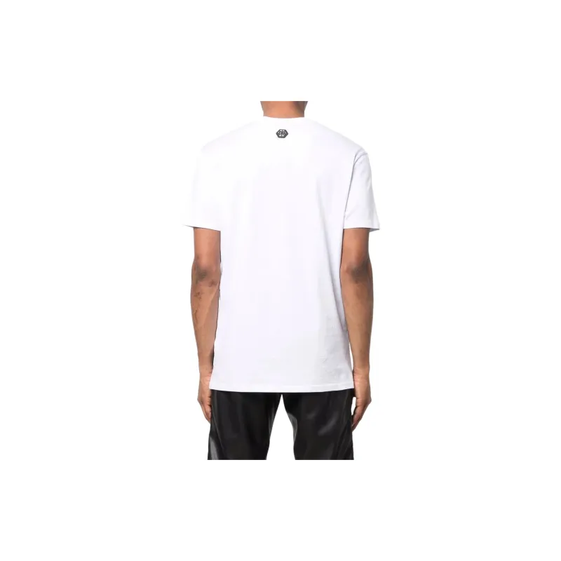 PHILIPP PLEIN Rhinestone embellished Branded T shirt-2