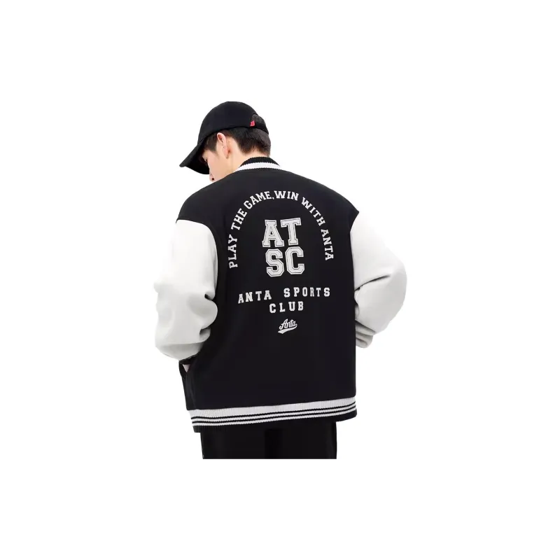 Anta Life Collection Sports Life Collection Baseball Jacket Men's Basic Black-2