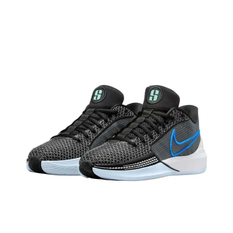 NBA Non-slip Breathable And Wear-resistant Mid-Top Basketball Shoes Men's Black-2