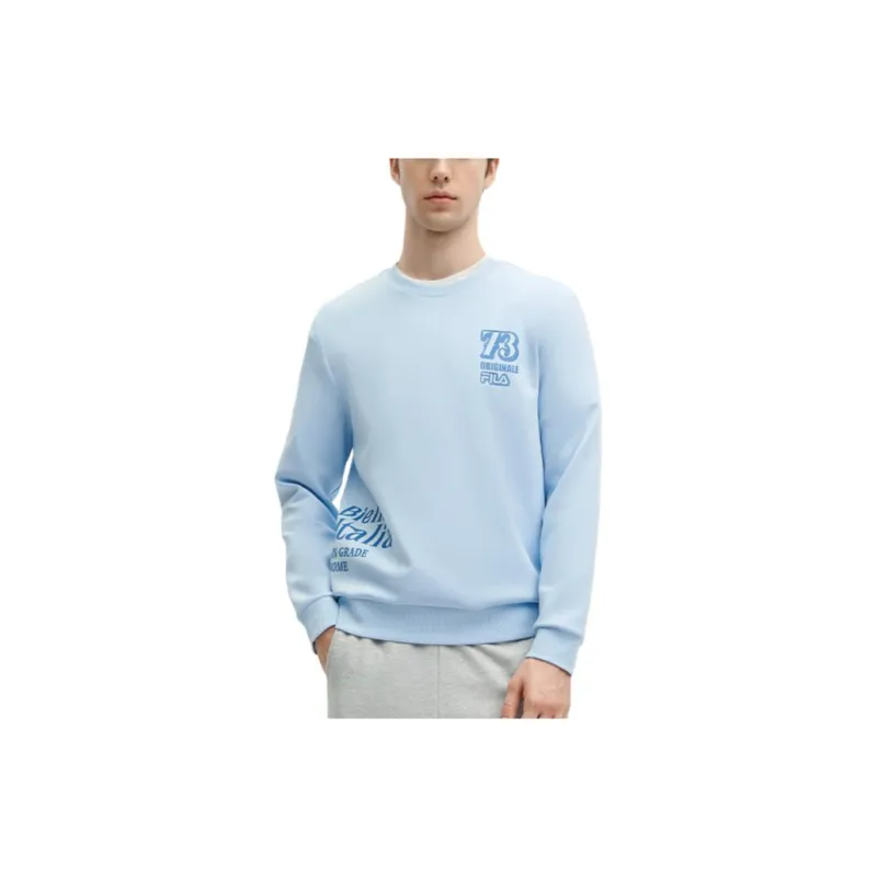 FILA Sweatshirts Men Sky Blue-2