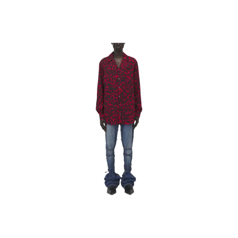 Alexander McQueen Leopard Printed Long Sleeved Shirt-1
