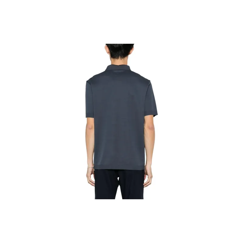 HERNO Short Sleeved Knitted Polo Shirt-2