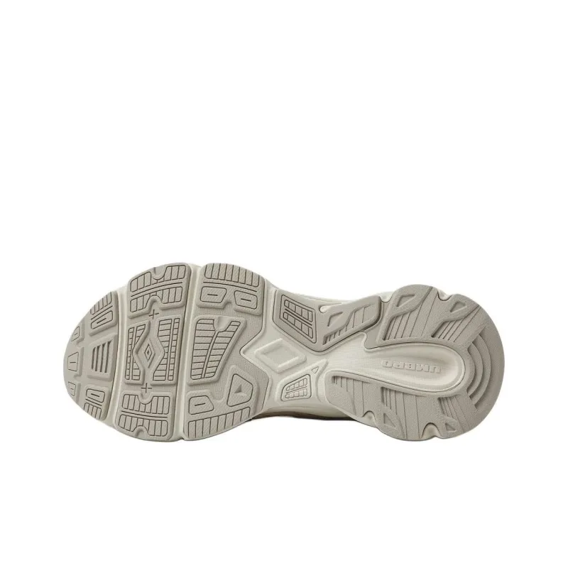 Umbro Anti Slip Wear Resistant Low Top Running Shoes Unisex White Brown-5