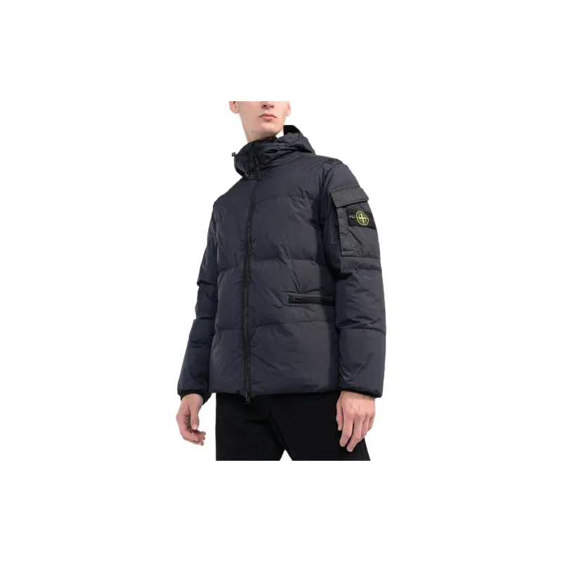 STONE ISLAND Down Jacket Winter Men's Navy-2