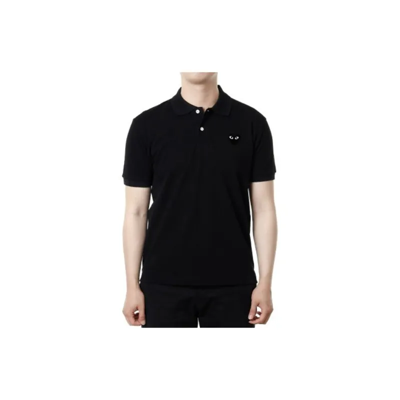 CDG Play Polo Shirts Men Black-3