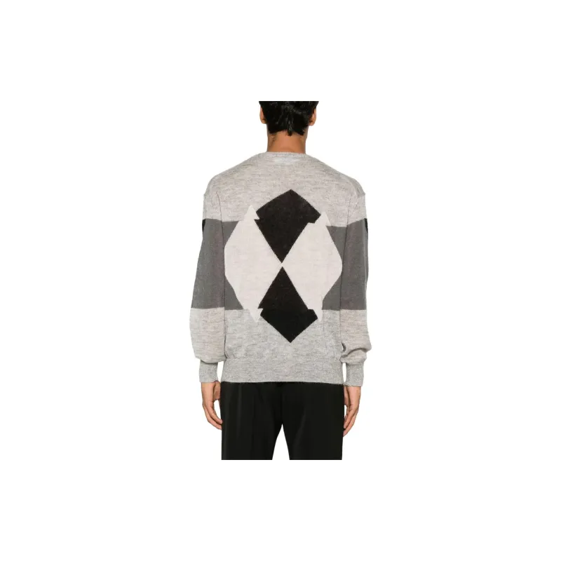 Neil Barrett Argyle Check-pattern Jumper-3