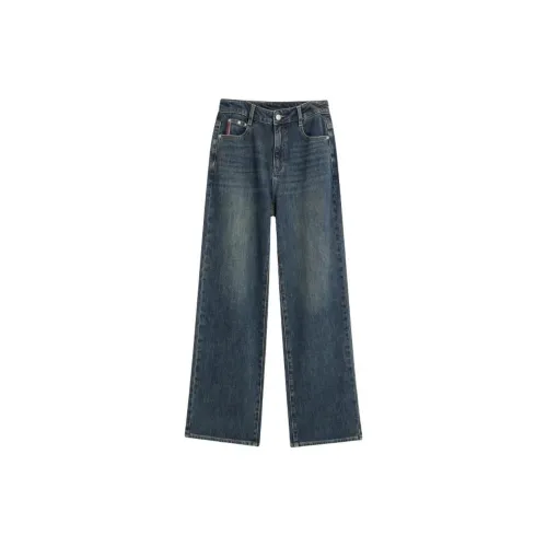 Love to serve Jeans Women's Denim Dark Blue