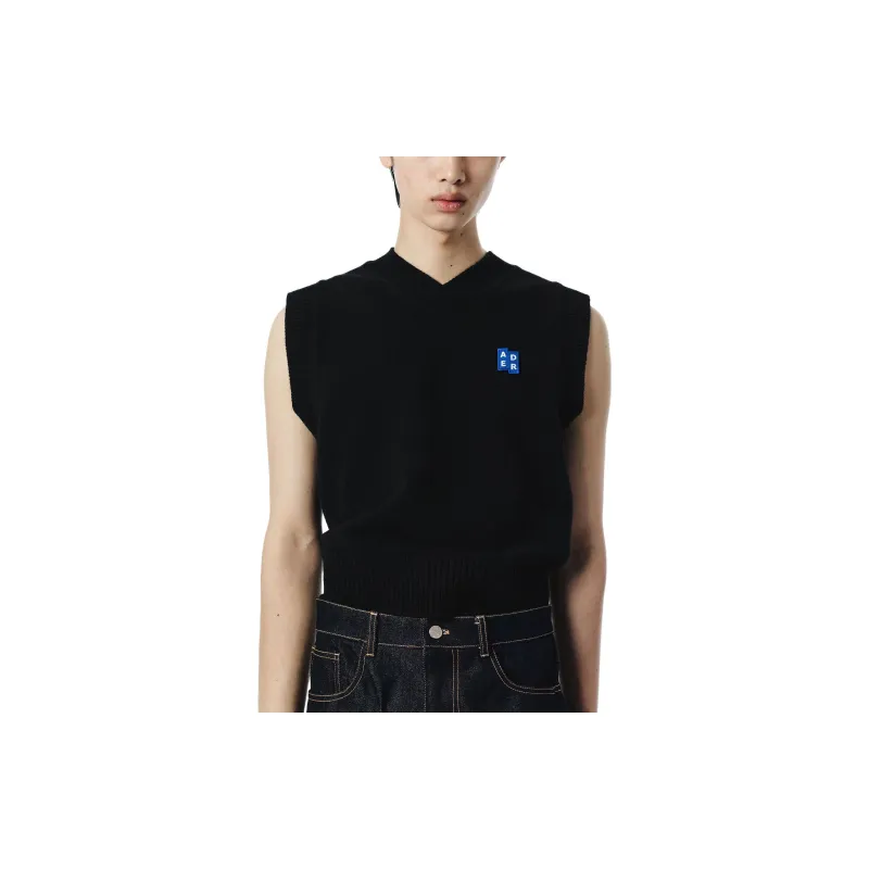 ADER ERROR Tetris-appliqué Knitted Top-6