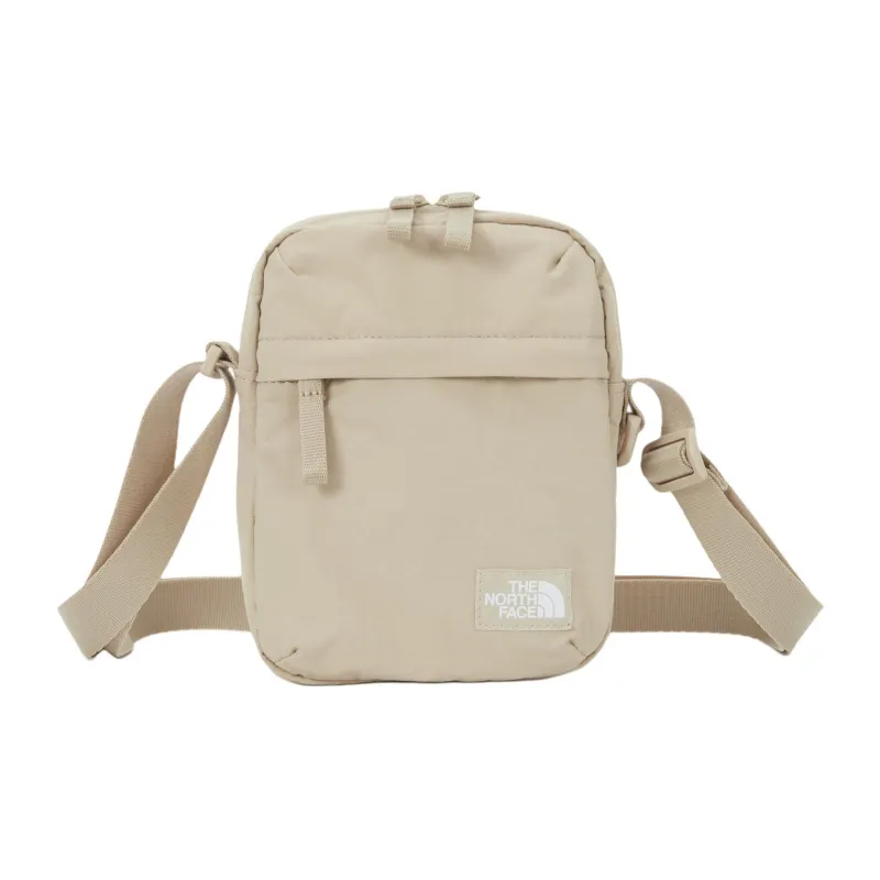 THE NORTH FACE Travel Nylon Shoulder Bag, Crossbody Bag Small Size Unisex Light Beige-0