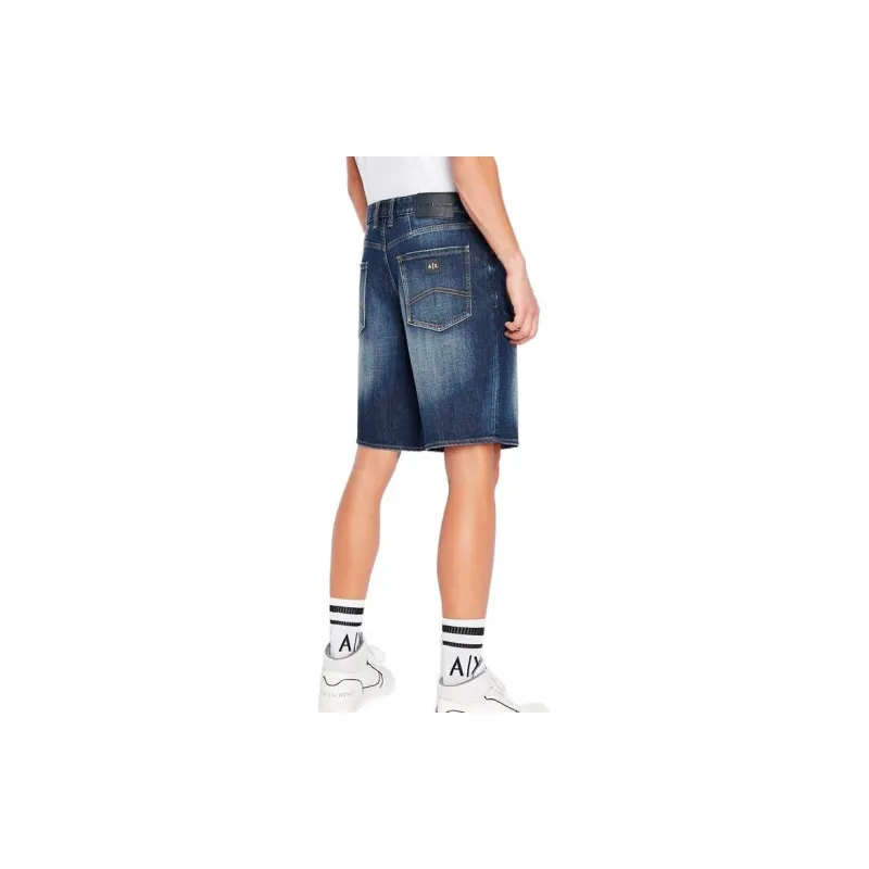 ARMANI EXCHANGE Denim Shorts Men Blue-3
