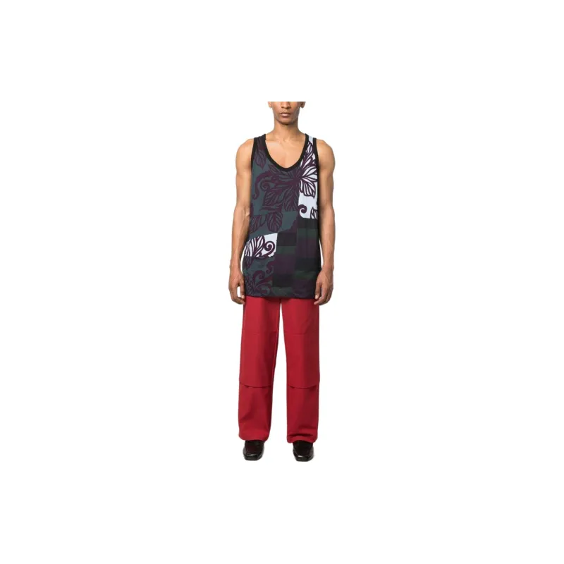 DRIES VAN NOTEN Tank Tops Men's Dark Color-2