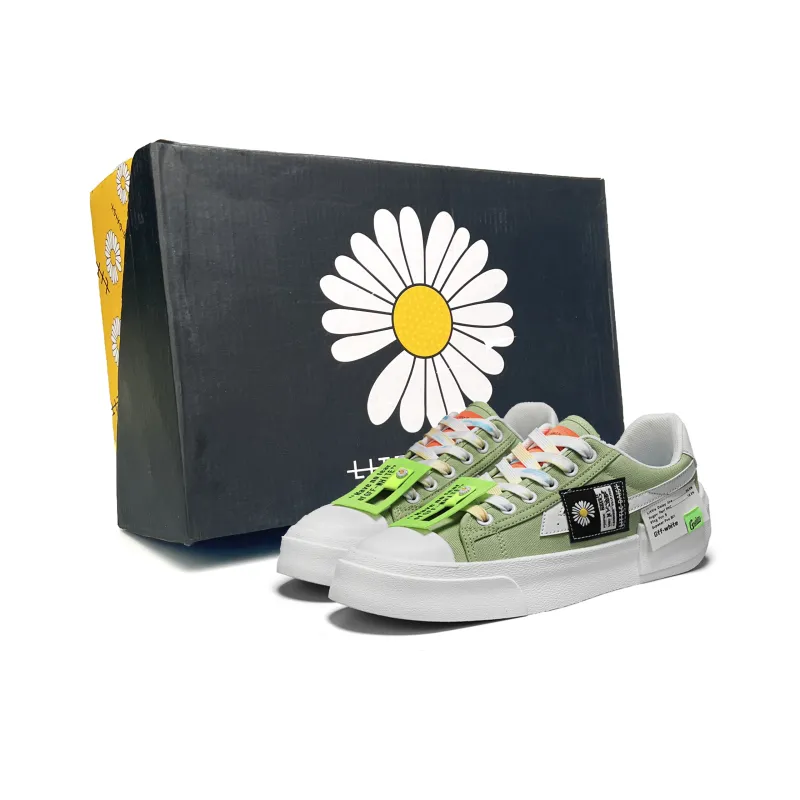 Little Daisy Small Daisy Height Increasing Wear-Resistant Breathable Slip-Resistant Low-Top Skateboard Shoes Men's-1