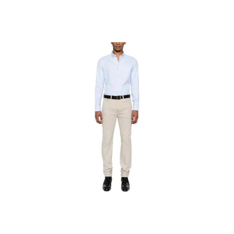 TOM FORD Button down Collar Cotton Shirt-1
