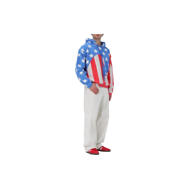 ERL Flag print Cotton Hoodie-4