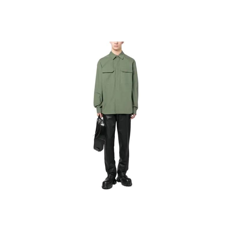 RICK OWENS Drawstring Bottom Shirt-1