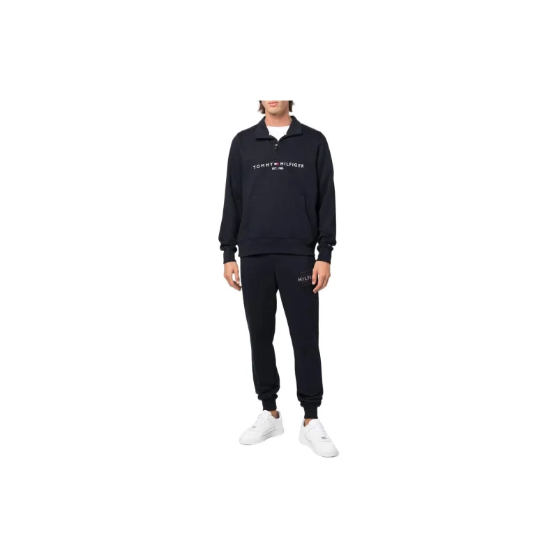 Tommy Hilfiger Logo-embroidered Quarter-zip Hoodie-1