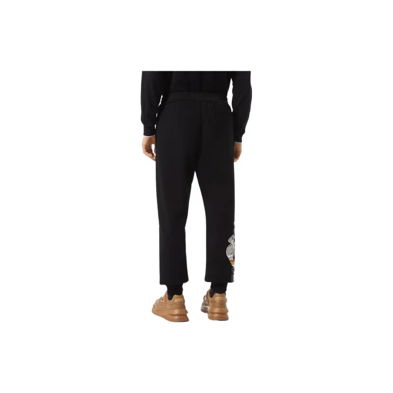 VERSACE SS22 Knitted Sports Pants Men's Black-3