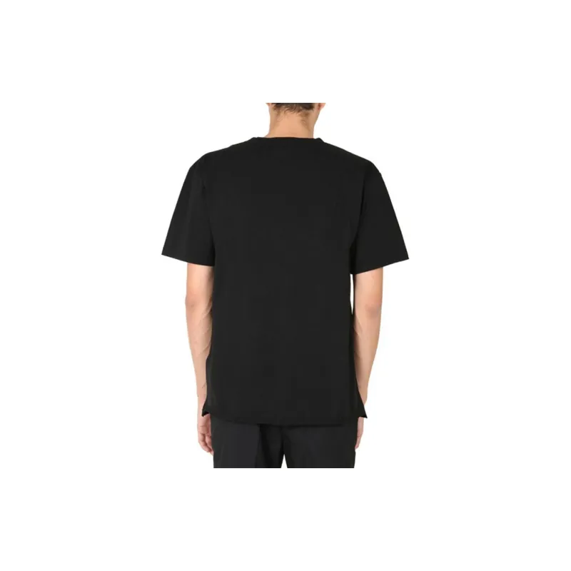SAINT LAURENT Signature Logo Print Cotton T shirt-2