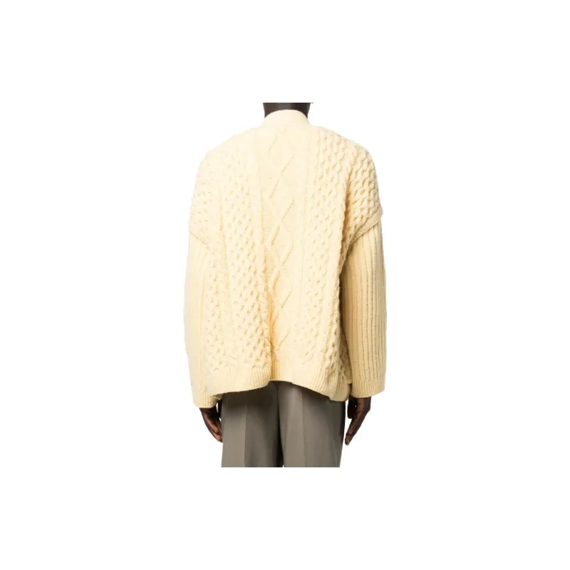 NANUSHKA Cable-knit V-neck Cardigan-2