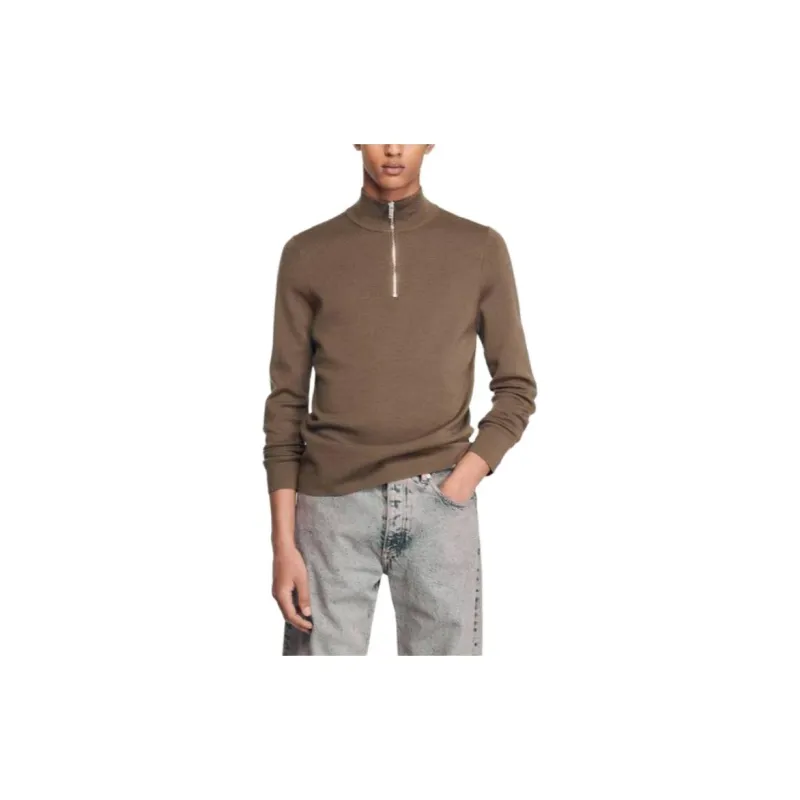Sandro Sweaters Men Umber-3