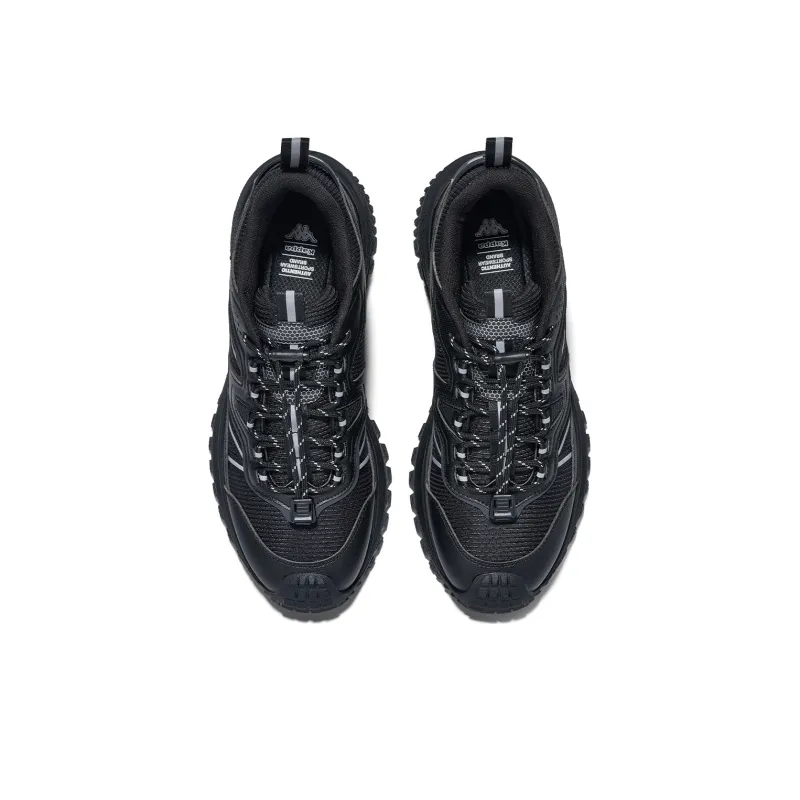Kappa Anti-Slip Wear-Resistant Low-Top Running Shoes Men's Black-3