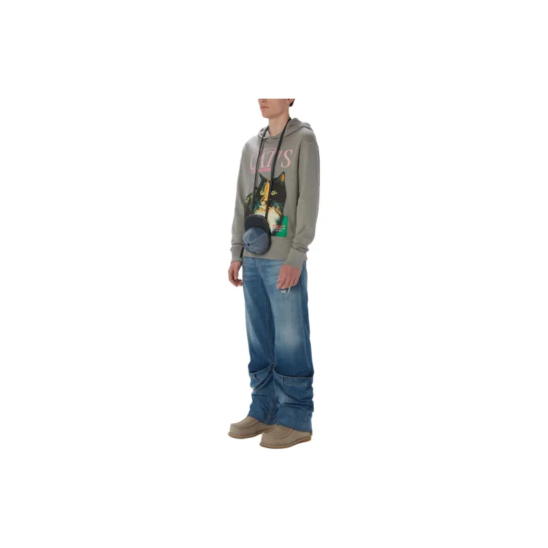 JW Anderson Cat print Organic Cotton Hoodie-3