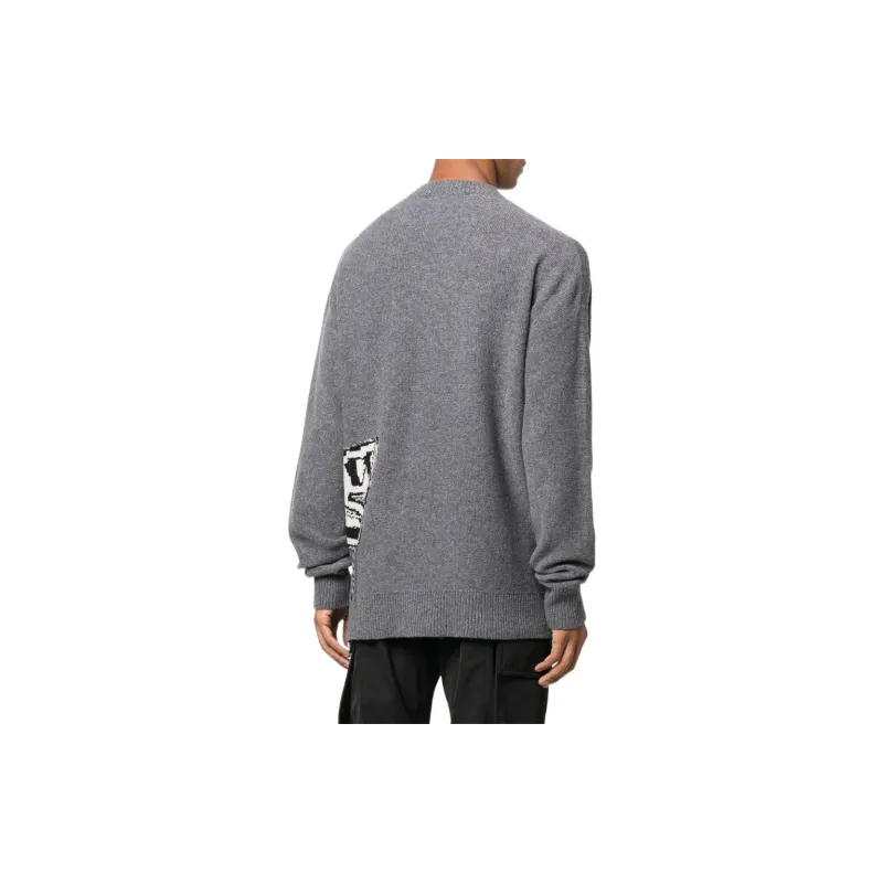 OFF WHITE Graffiti Chunky knit Jumper-1