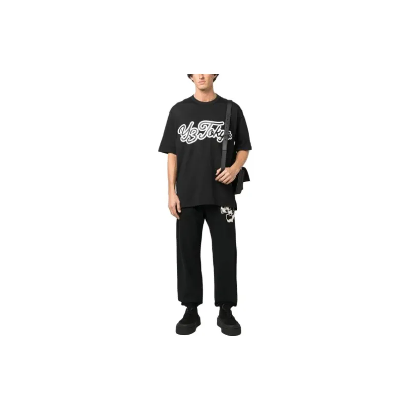 Y 3 Logo Printed Track Pants-4
