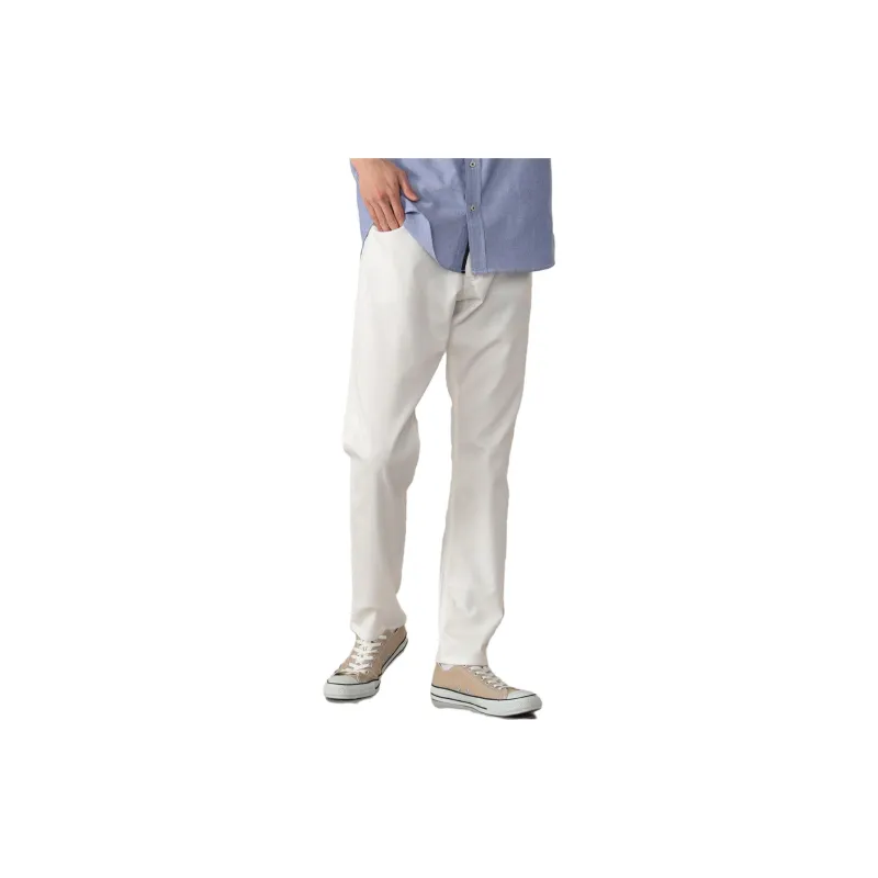 Beams Casual Pants Men White-1