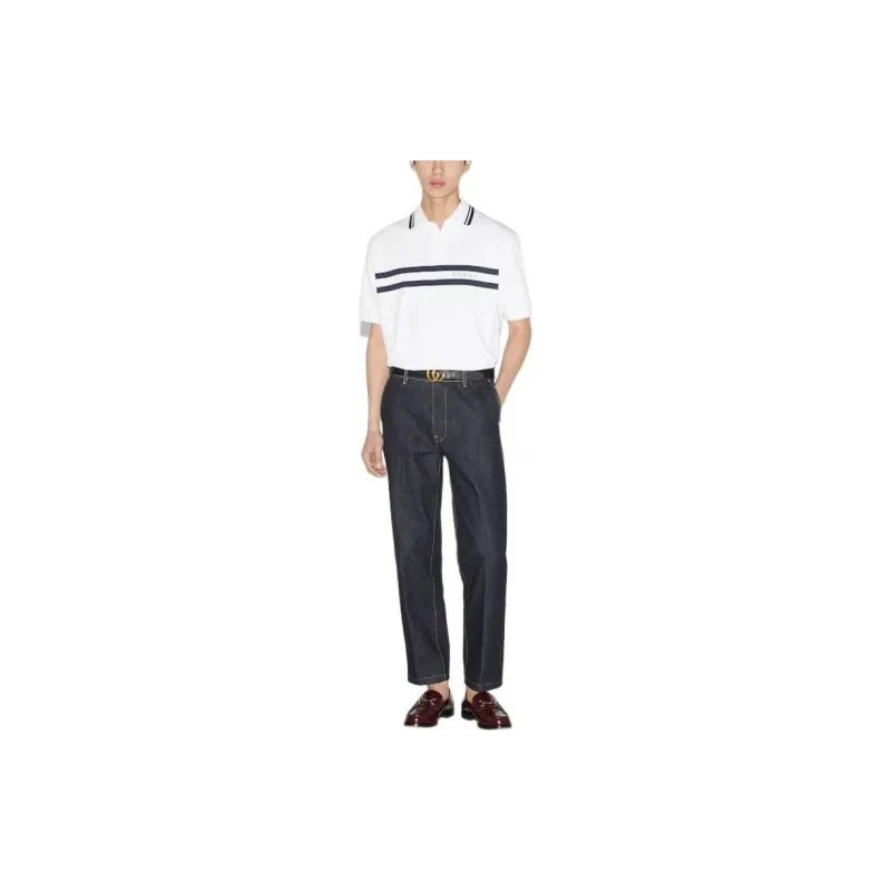 GUCCI Logo print Polo Shirt-1
