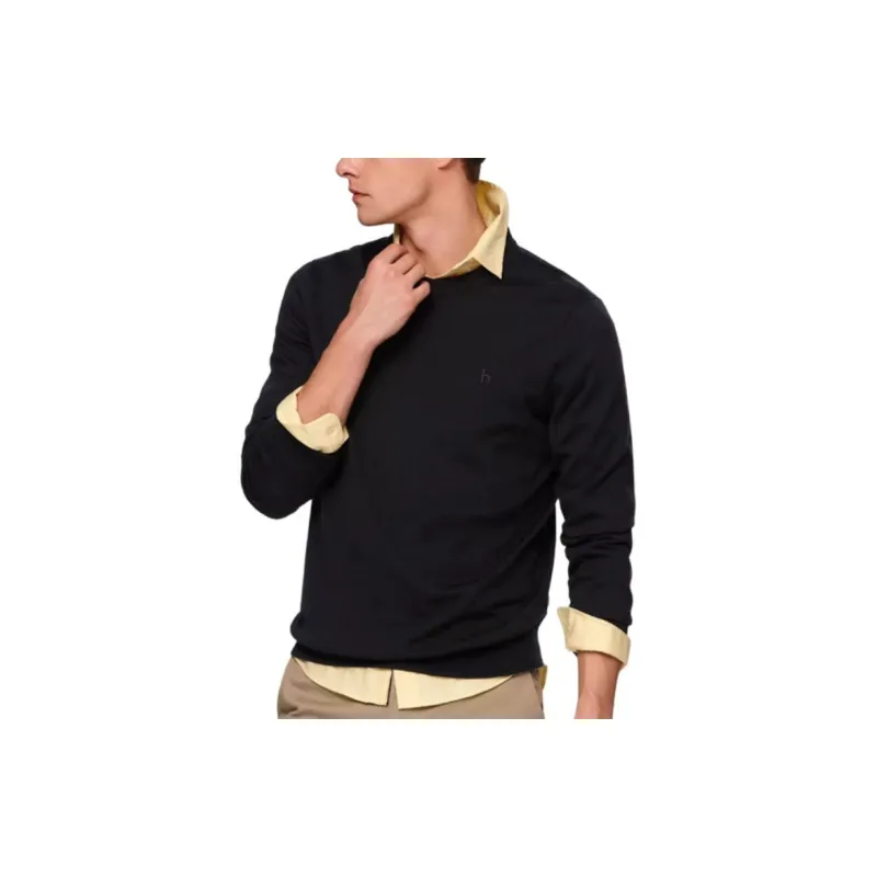 HAZZYS 100% Wool Sweaters Men's-2