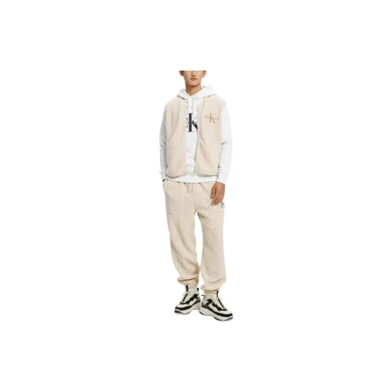 CALVIN KLEIN Sports Pants Unisex Ecru-2